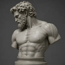 busto-guerreiro-modelado-3d